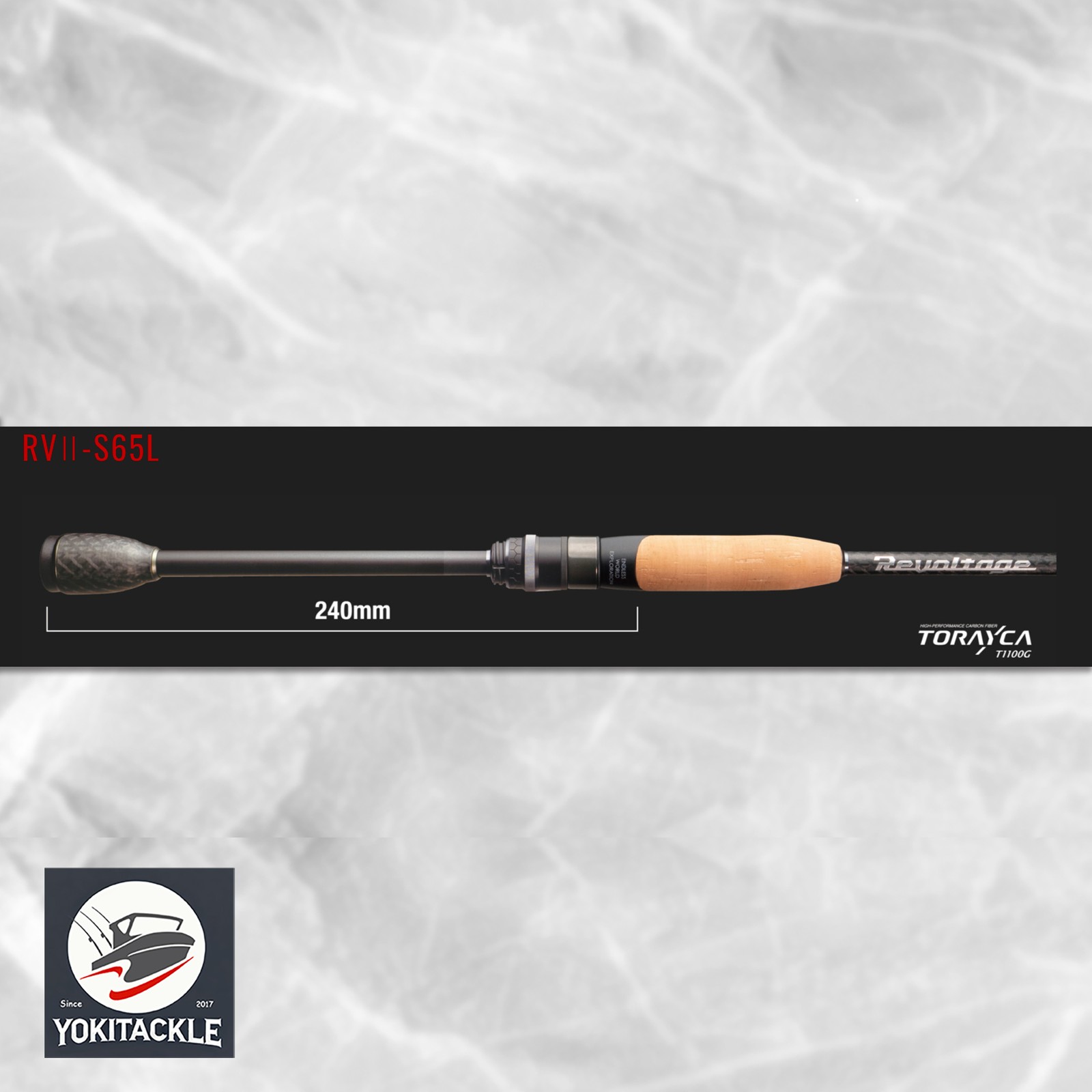 Jackall Revoltage RVII-S65L-2 2pc Spinning Rod Light Bass Fishing