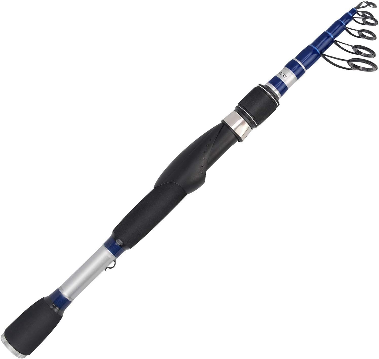 Telescopic Fishing Rod Combo 7ft Medium Heavy Spinning Reel Travel Portable 17in
