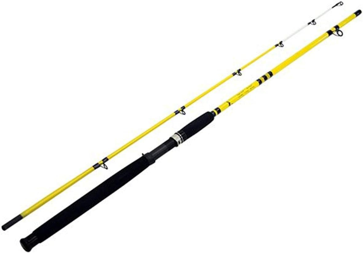 Catclaw Casting Rod, 8′ Length. 2Piece Rod, Medium/Heavy Power, Yellow