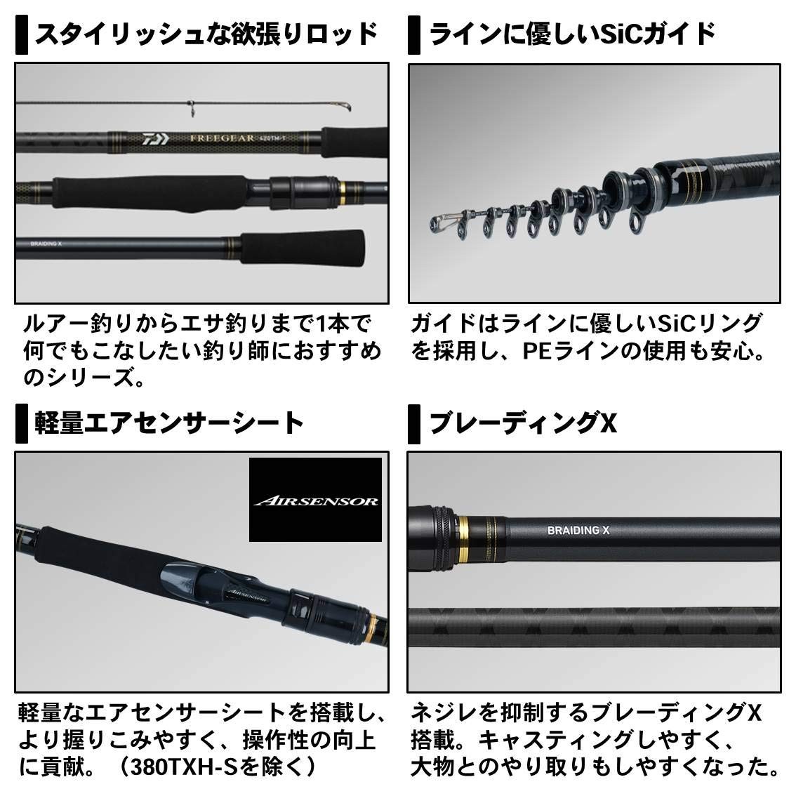 DAIWA 420TM-T Free Gear Rod (Suitable for both shore and lure fishing)