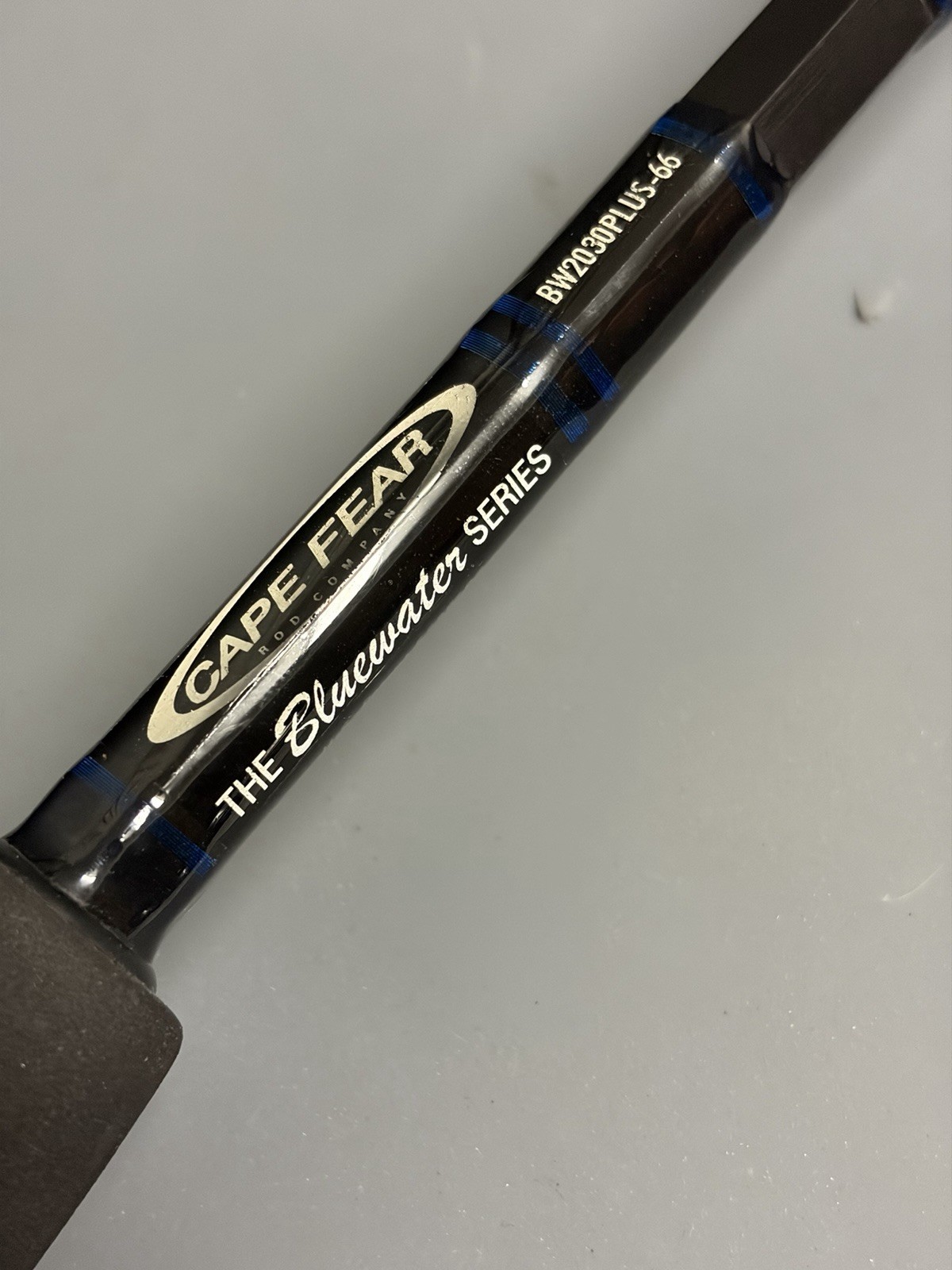 Cape Fear Bluewater Series 6’6” 20-30lb Live Bait Rod Offshore Saltwater Fishing