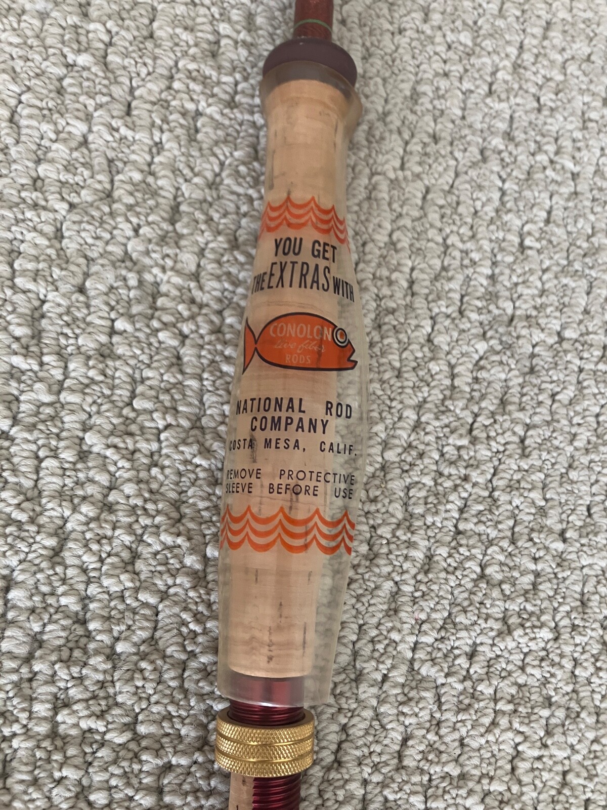 NEW VINTAGE Royal Javelin 2 pcs. 8 Ft. Fishing Rod Custom Built Conolon #78614