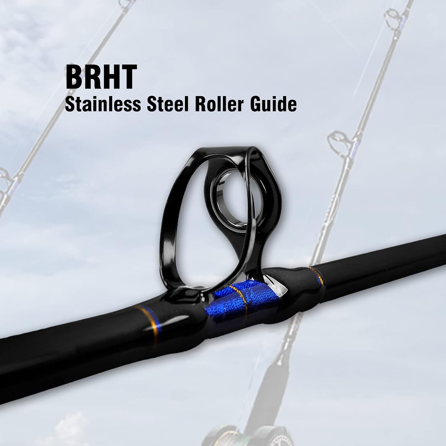 1-Piece Conventional Boat Rod Saltwater Offshore Graphite Spinning Fishing Rod(6