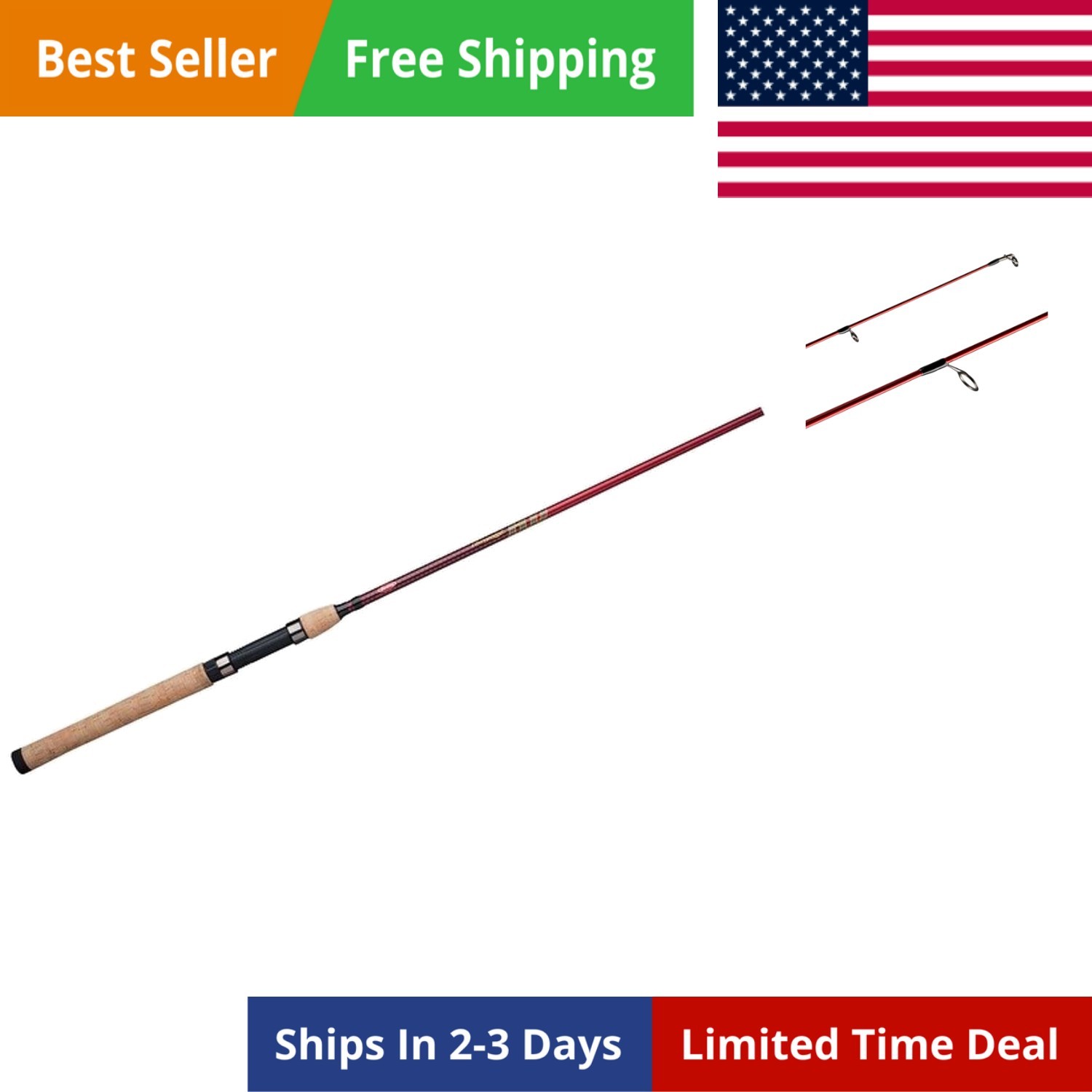 Cherrywood HD Spinning Fishing Rods