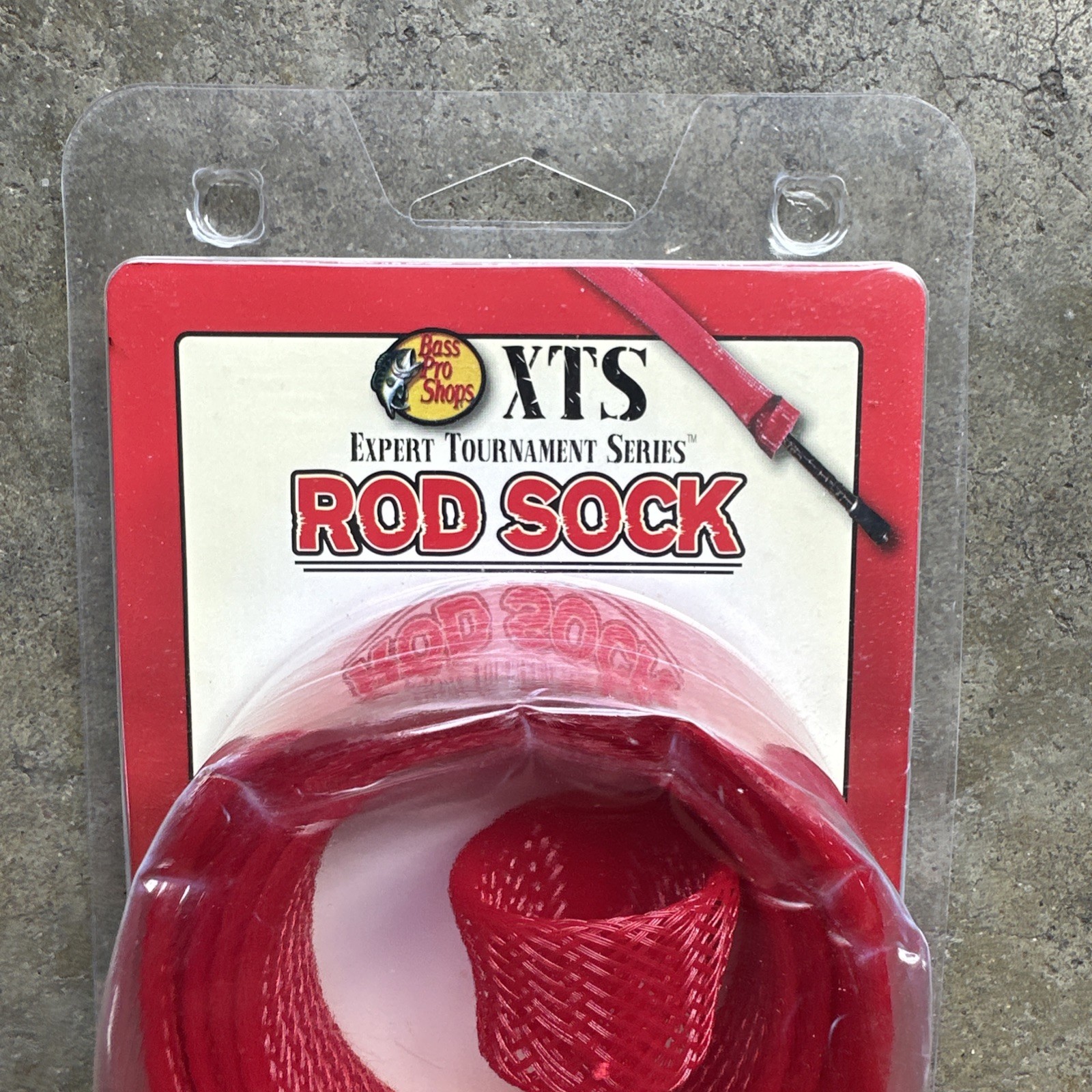 Bass Pro Shops XTS Rod Sock • Baitcast Rod Up To 6’6″ Red