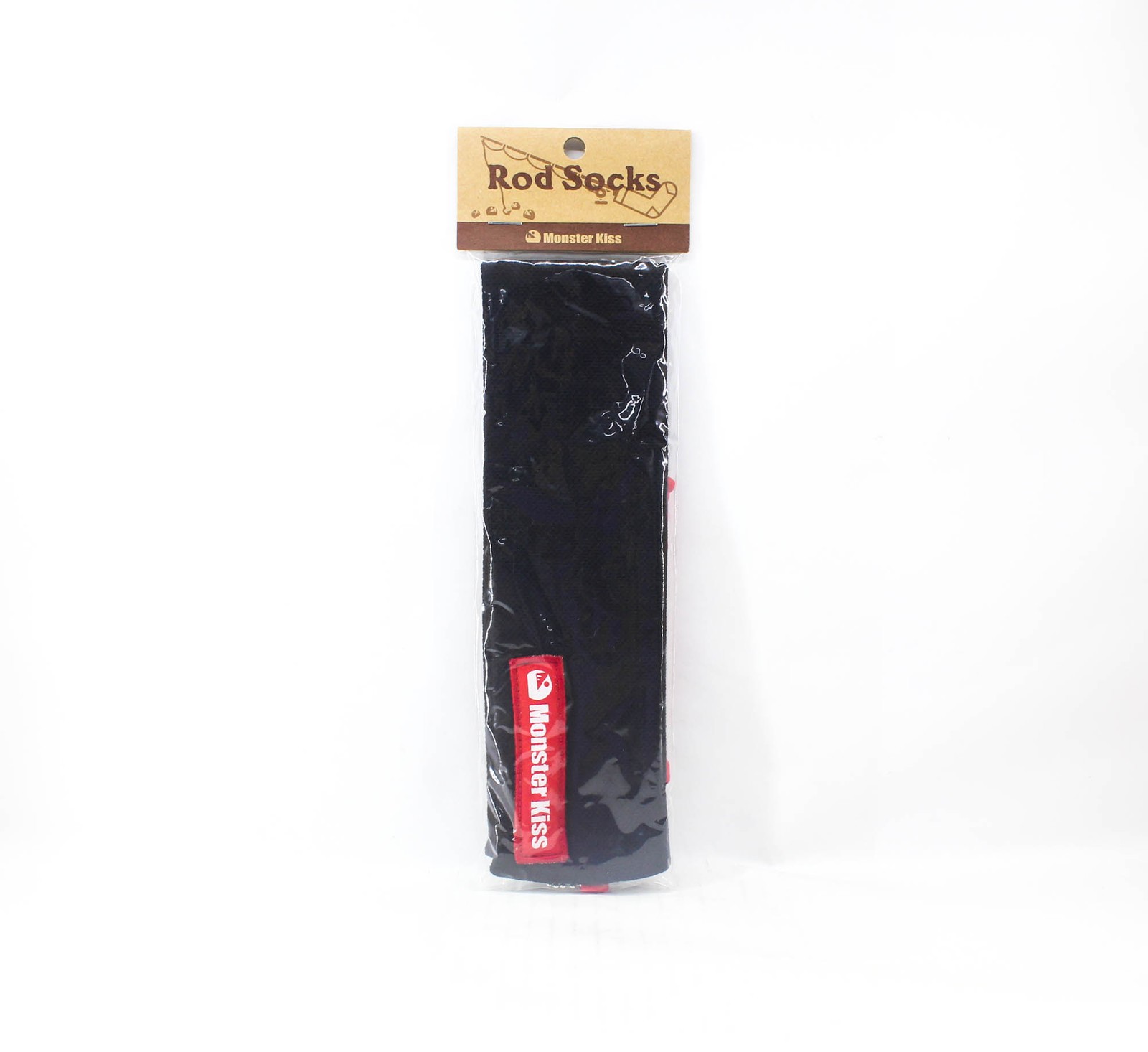 Monster Kiss Rod Sock Cover 450 x 60mm Black Red (1465)