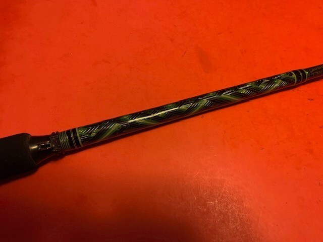 CUSTOM BUILT CALSTAR GRAFIGHTER GX7 7 FOOT 8 TO 20 LB. BAITCASTING FISHING ROD