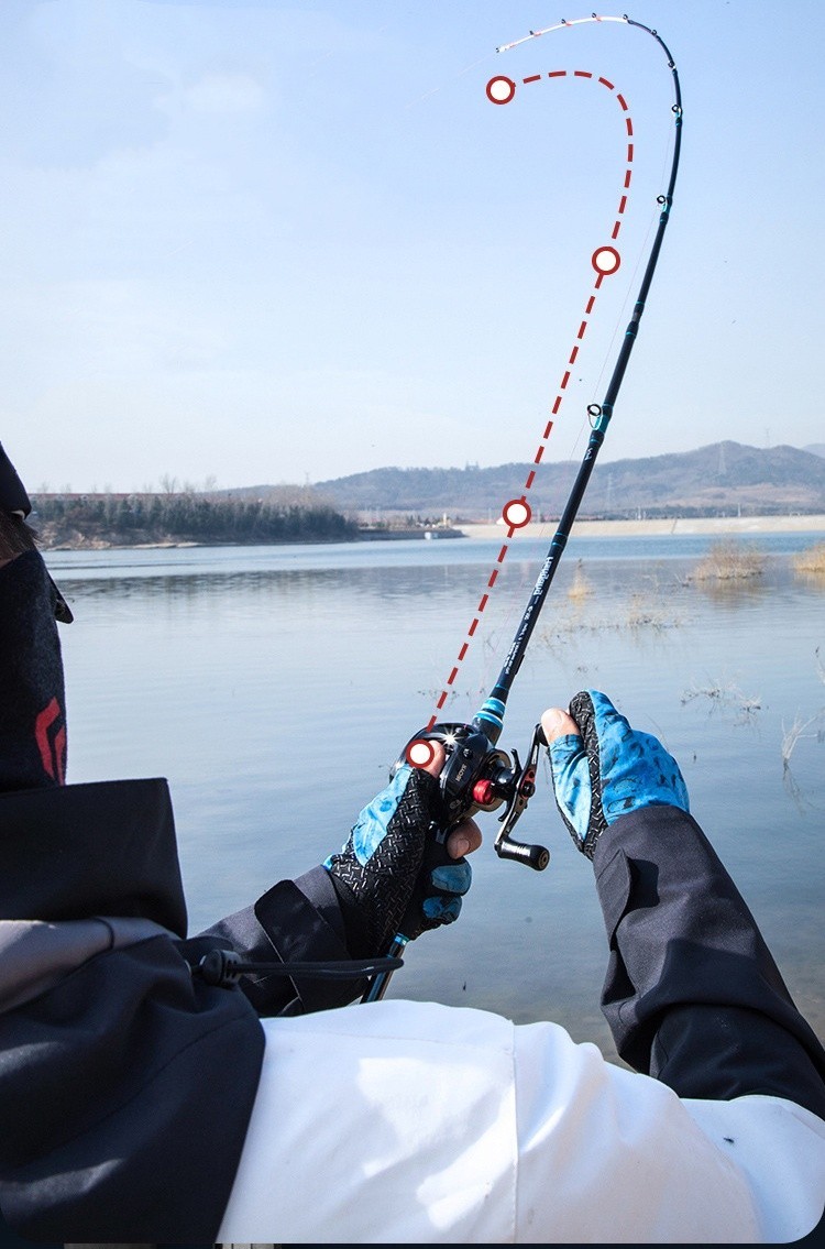 Boat Fishing Rod Carbon Fiber 5’5″/6′ Spinning Casting Rod Fast Pole Trout Sea