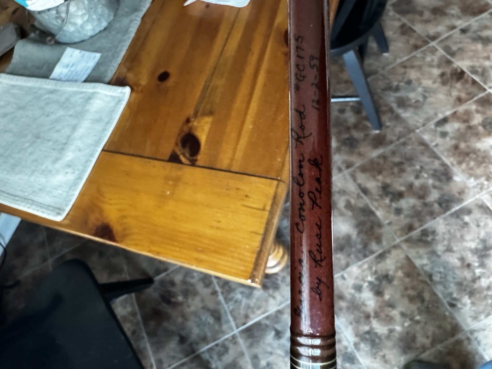 Unique, Rare, Russ Peak Signed Custom Fly Rod 6’12-2-59