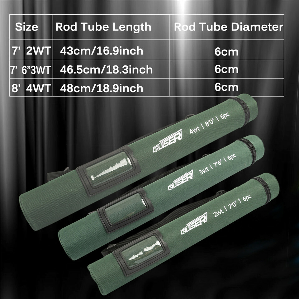 Cruiser Travel Fly Fishing Rod 2/3/4wt 7’6” 6Pcs Fast Action IM10 Carbon Blank
