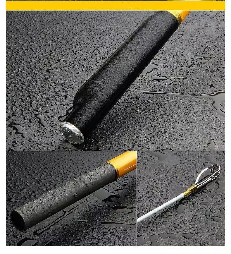 Surf Casting Fishing Rod 3-Piece Carbon Fiber Travel Rod Portable~14 ft