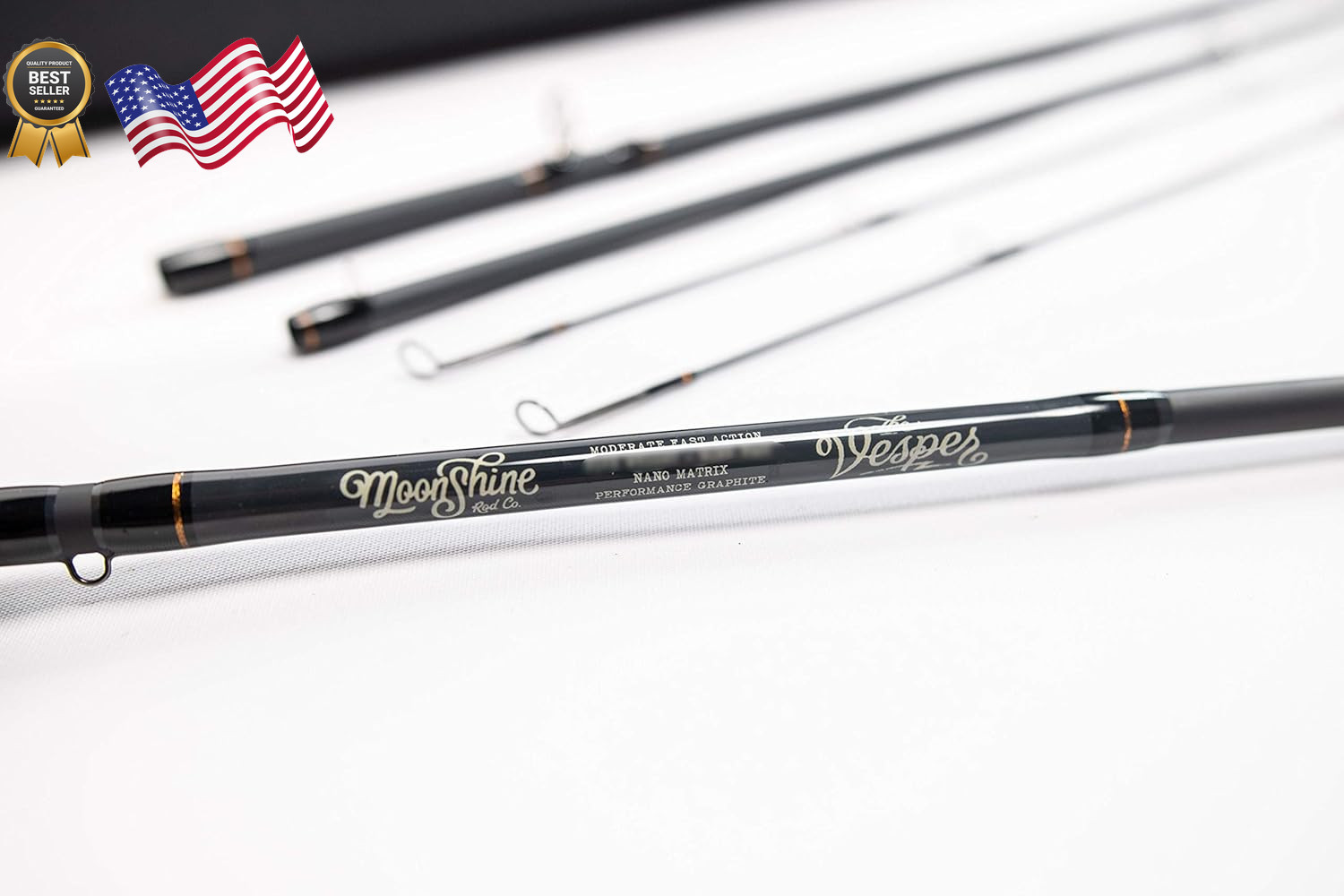 Moonshine Rod Company Fast Action Fly Fishing Rod Carbon Fiber Graphite Rod