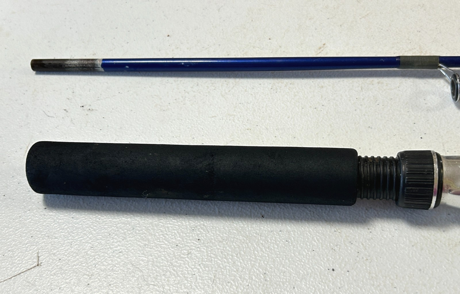 Vintage Purplish Blue Okuma Fin-Chaser Fishing Rod FN-60-30, 6′, 2 Piece