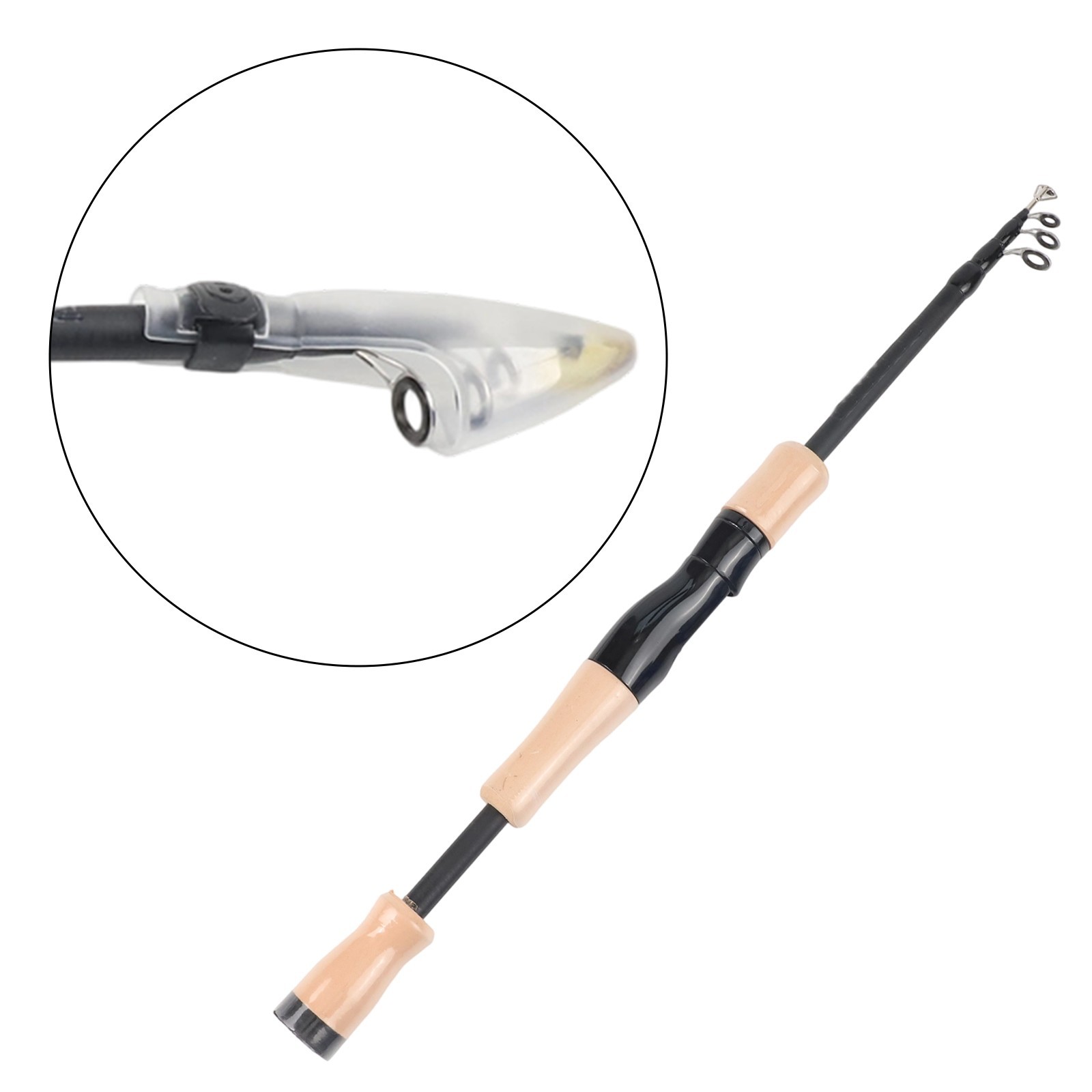 Telescopic Carbon Rod for Bass For Trout Fishing 45cm 47cm 49cm 51cm Folded