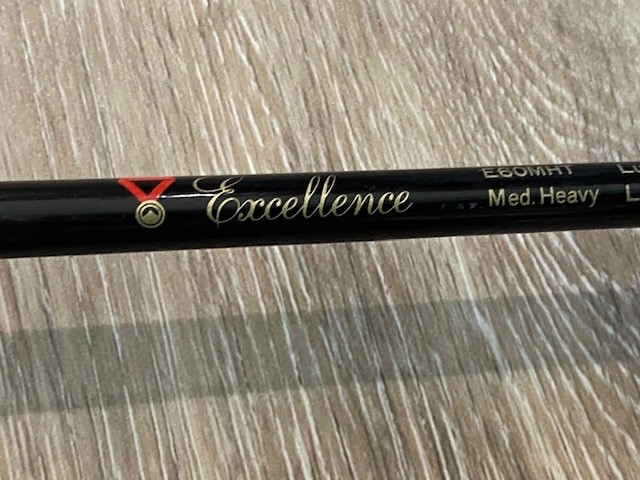 Vintage Mitchell Excellence E60MHT Med Heavy 10-20 lb Line 6′ 1 Pc Casting Rod