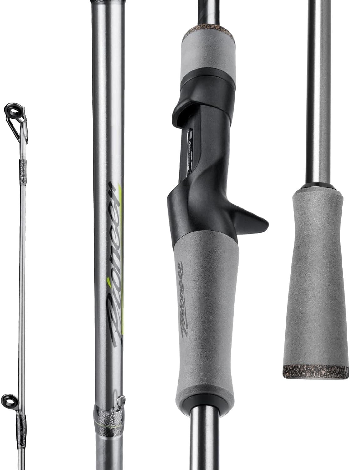 Pioneer Bass Baitcaster Rod 7′ Casting Fishing Rod for Largemouth Smallmouth …