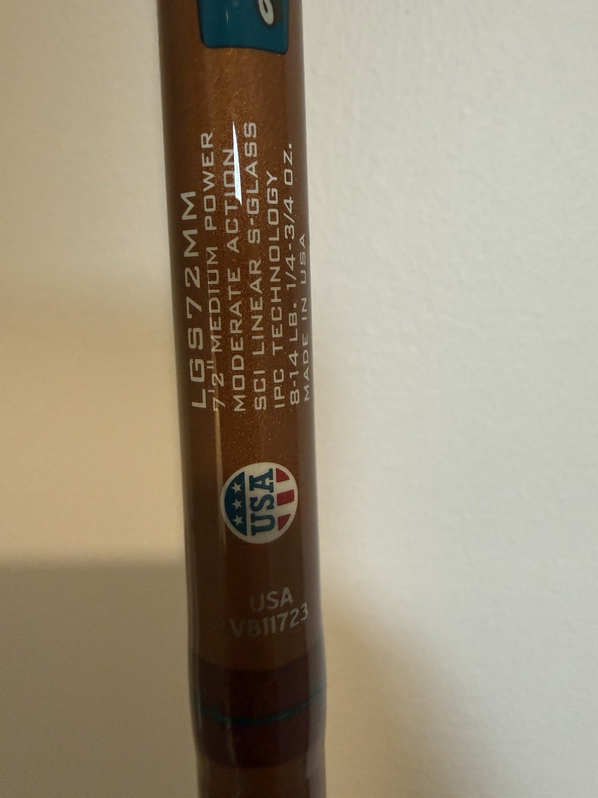 St Croix Legend Glass 7’2” Spinning Rod LGS72MM Medium Moderate Action