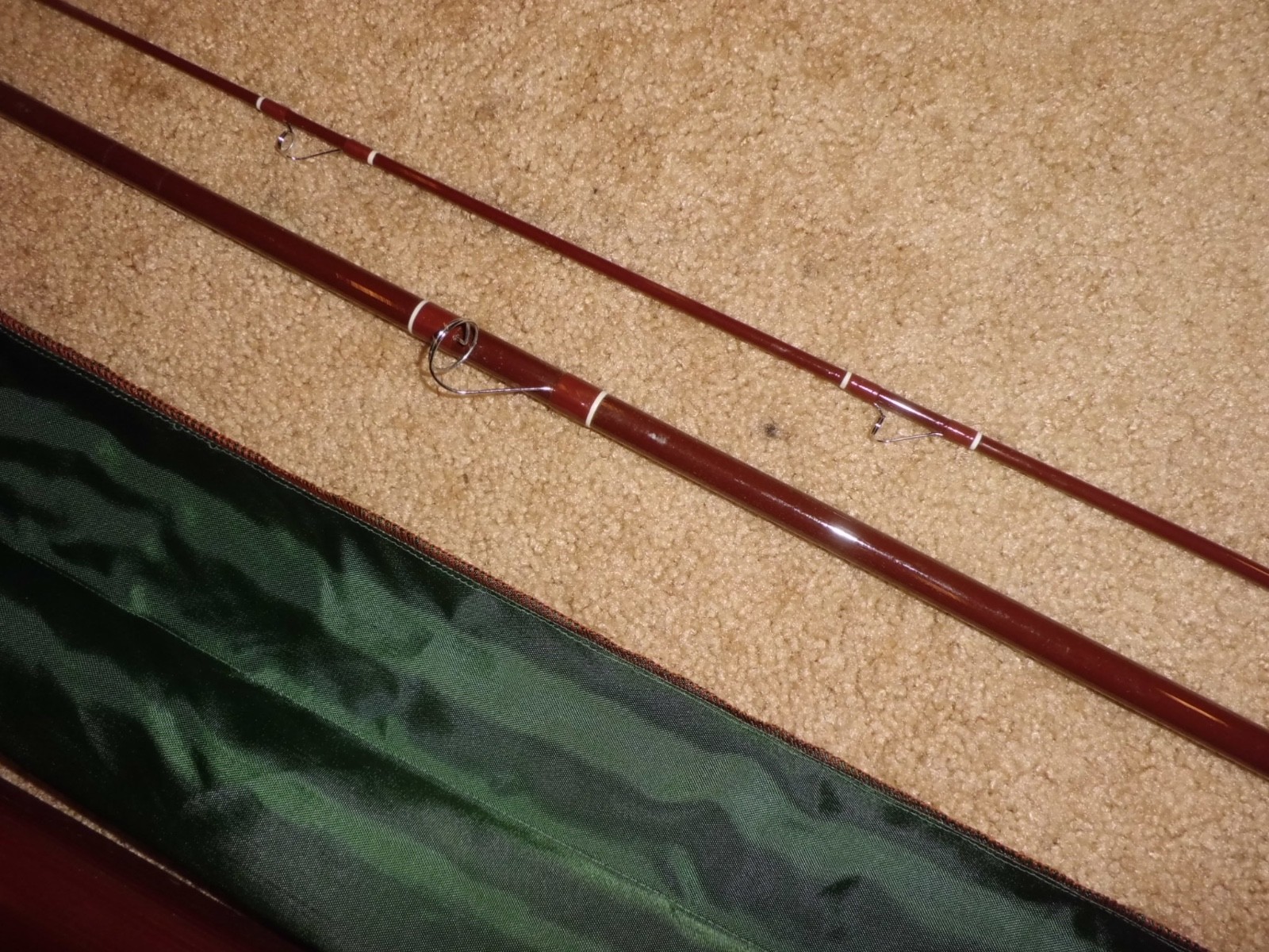 Vintage FENWICK Woodstream FS120 Spinning 12′ Rod made in USA- 1-6 lb test