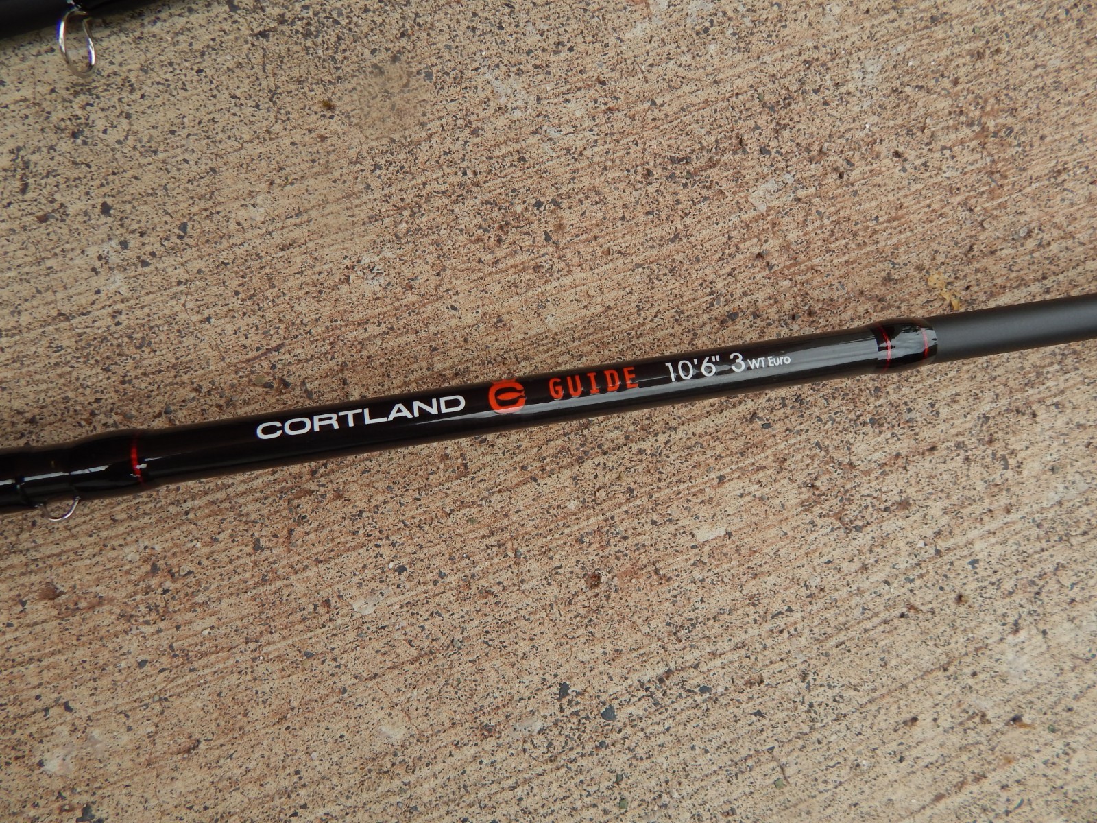 Cortland Guide Series 10.5ft 3wt Fly Rod & Fly Reel Combo w/ Case Black/Red