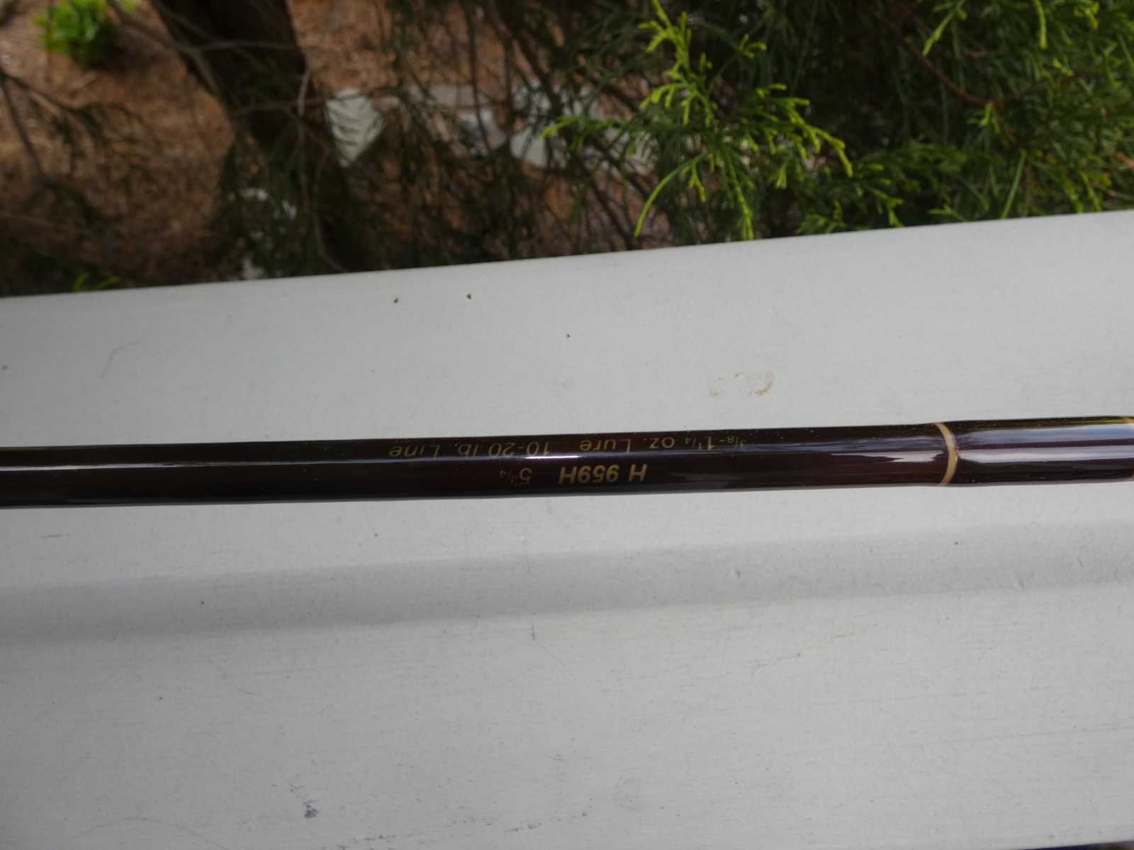 RARE VTG FENWICK HMG IRON HAWK USA MADE H959H 1 PC 5.75′ SPINNING FISHING ROD