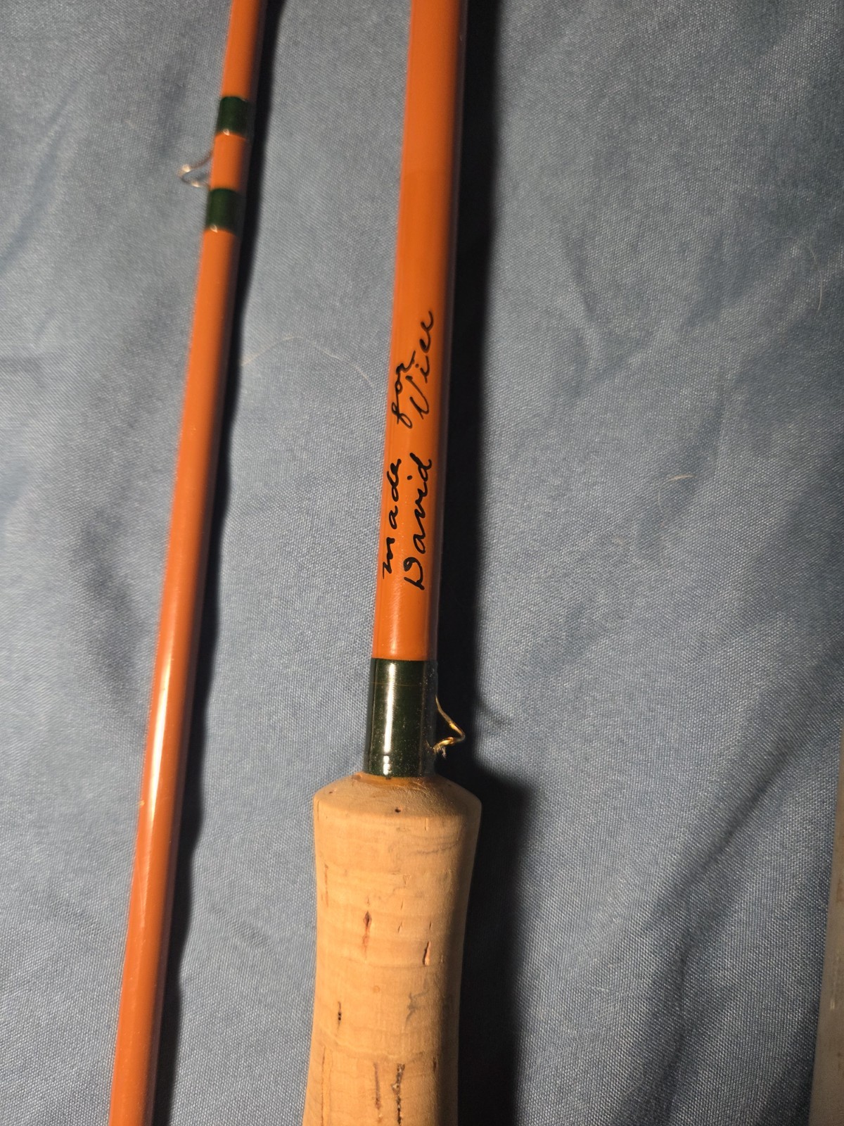 Vintage 1960s Walton Powell CUSTOM Fiberglass Fly Rod with name inscription