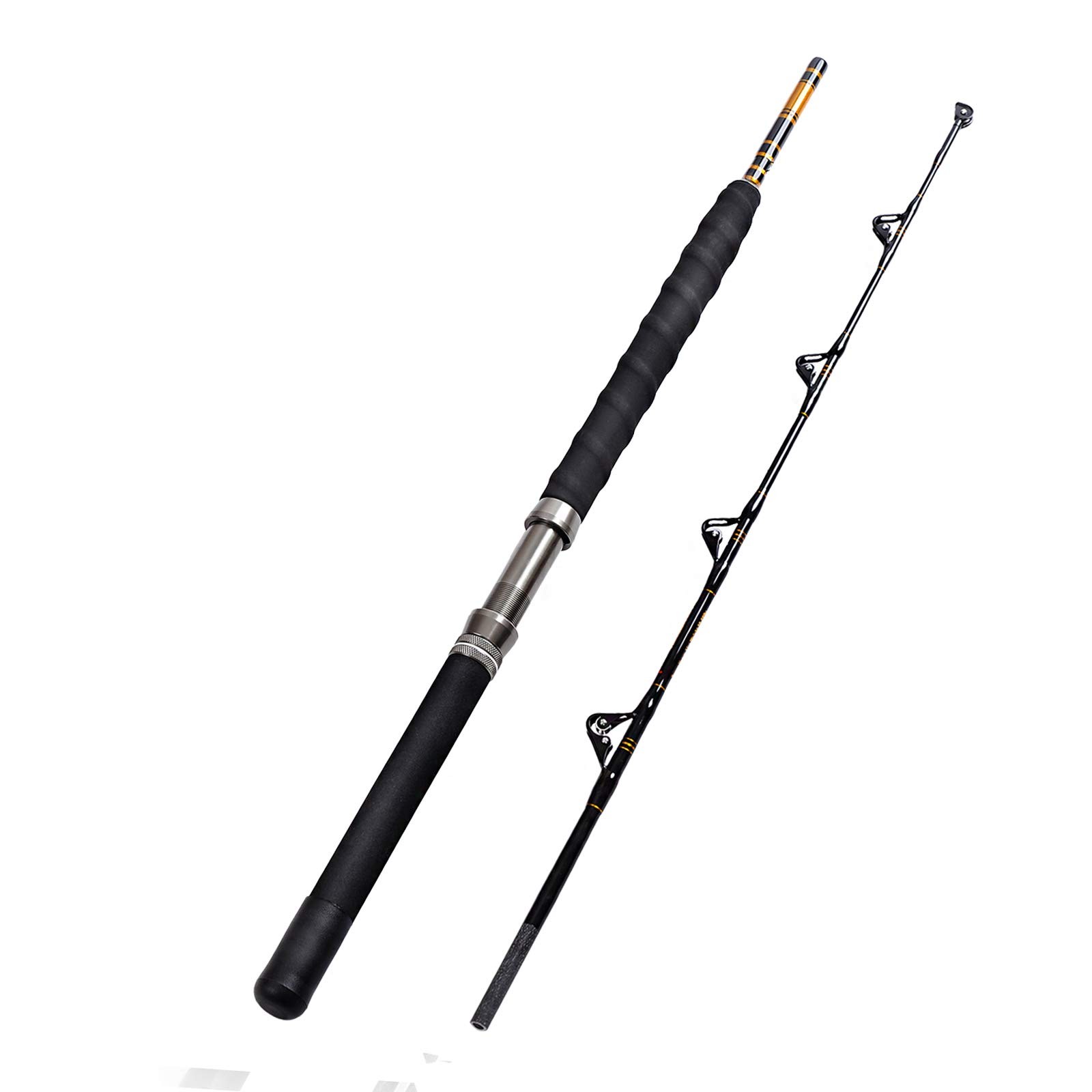 Saltwater Offshore Heavy Trolling Rod 1-Piece/2-Piece 5’6” 30-50LB Big Game