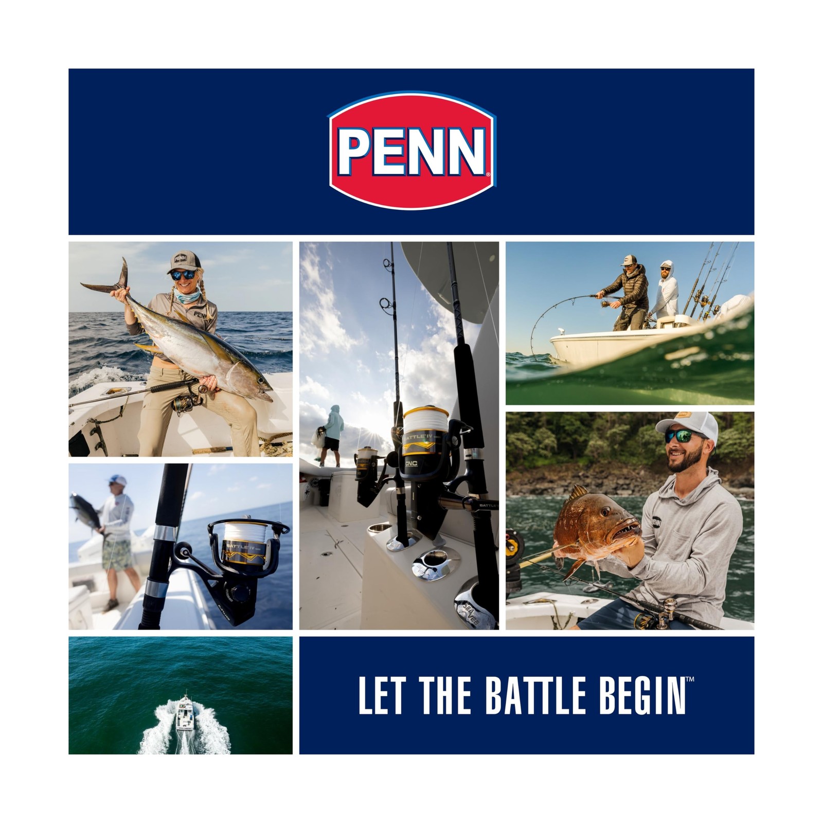 Penn Battle IV Spinning Reel and Fishing Rod Combo