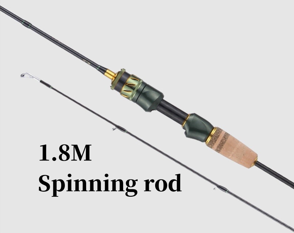 1.44M-1.8M Lure Fishing Rods Ultra Light Rod Carbon Fiber Spinning Casting Pole