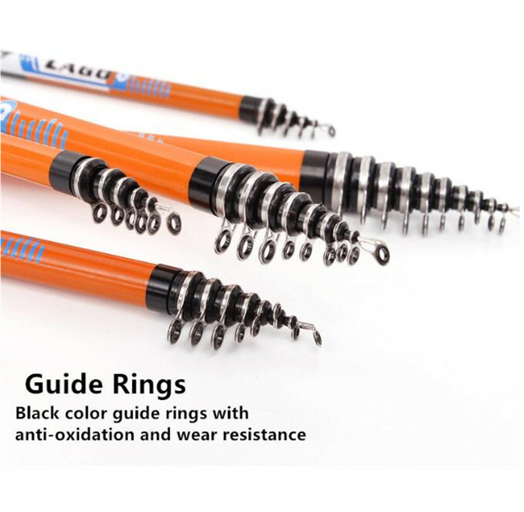 Carbon Fiber Fishing Rod 3.6M 4.5M 5.4M 6.3M Telescopic Rods Spinning Portable