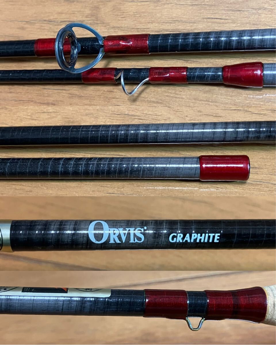 Old Orvis Graphite Western 8’6″ #2 Fly Rod Fishing 3348