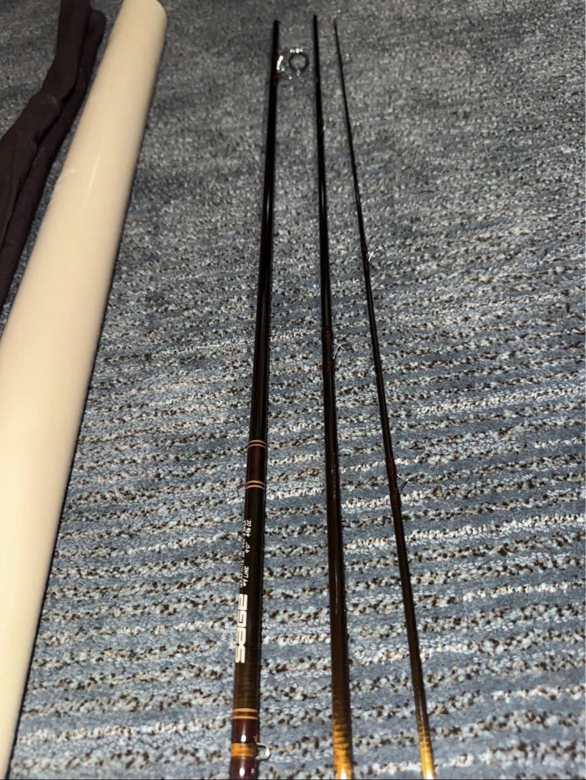 Vintage Sage Graphite III 990-3 RPLX Fly Rod 9’ 9wt 3pc w/ Tube & Sock