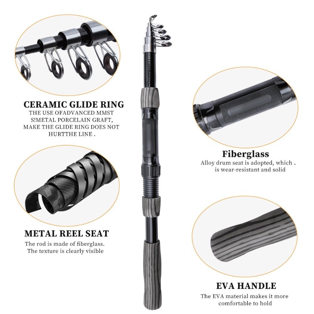 Fishing Rod with For Durable Construction Conditions Available in Two Sizes
