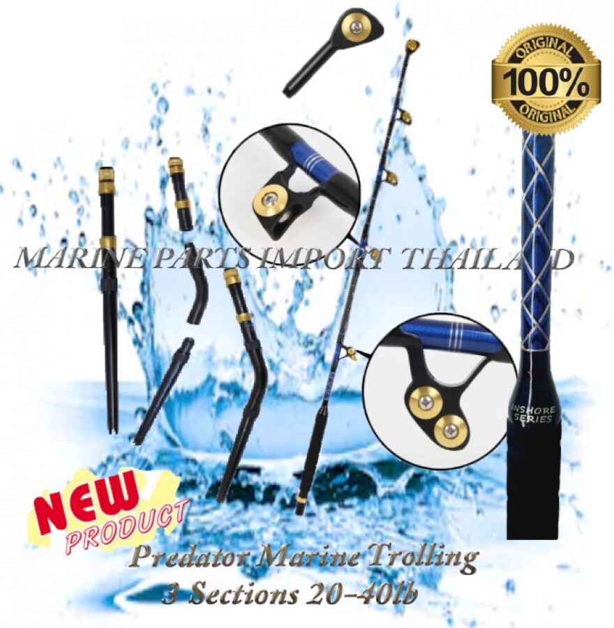 Rod Fishing Troling 20-40lb 3 sections