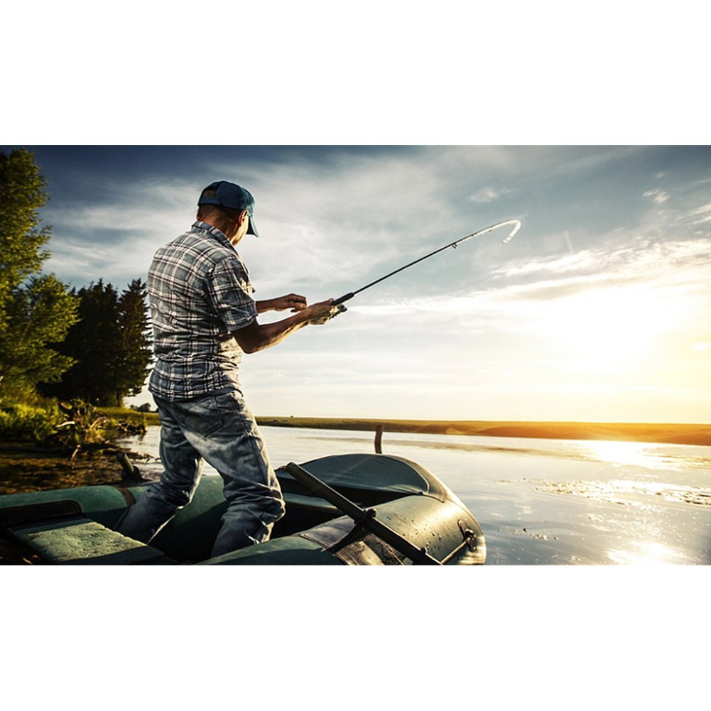 Mini Fishing Rod Fishing Rod Black Blue Colorfast Enhanced Version FRP