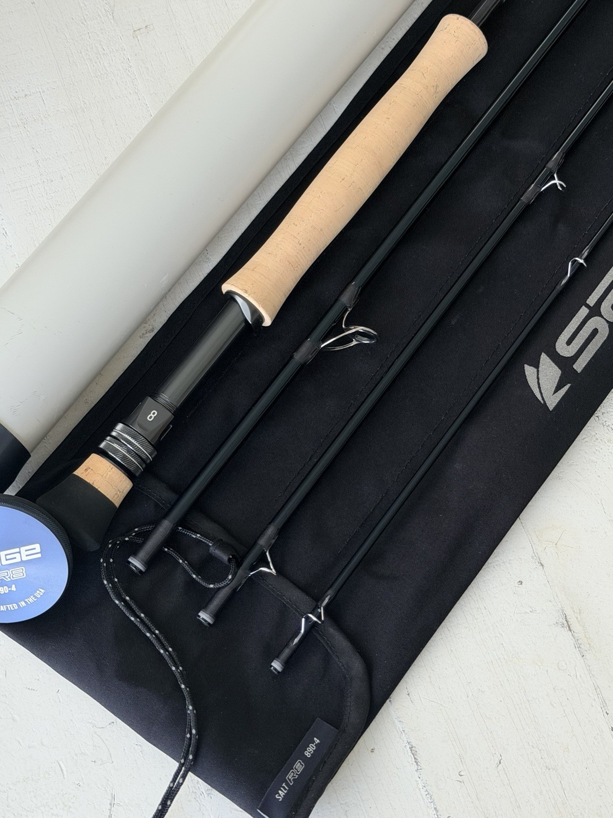 **BEAUTIFUL** 🔥 SAGE R8 SALT 8wt. 9’ft~4Pc FlyRod!! 🔥~LEGENDARY~🔥