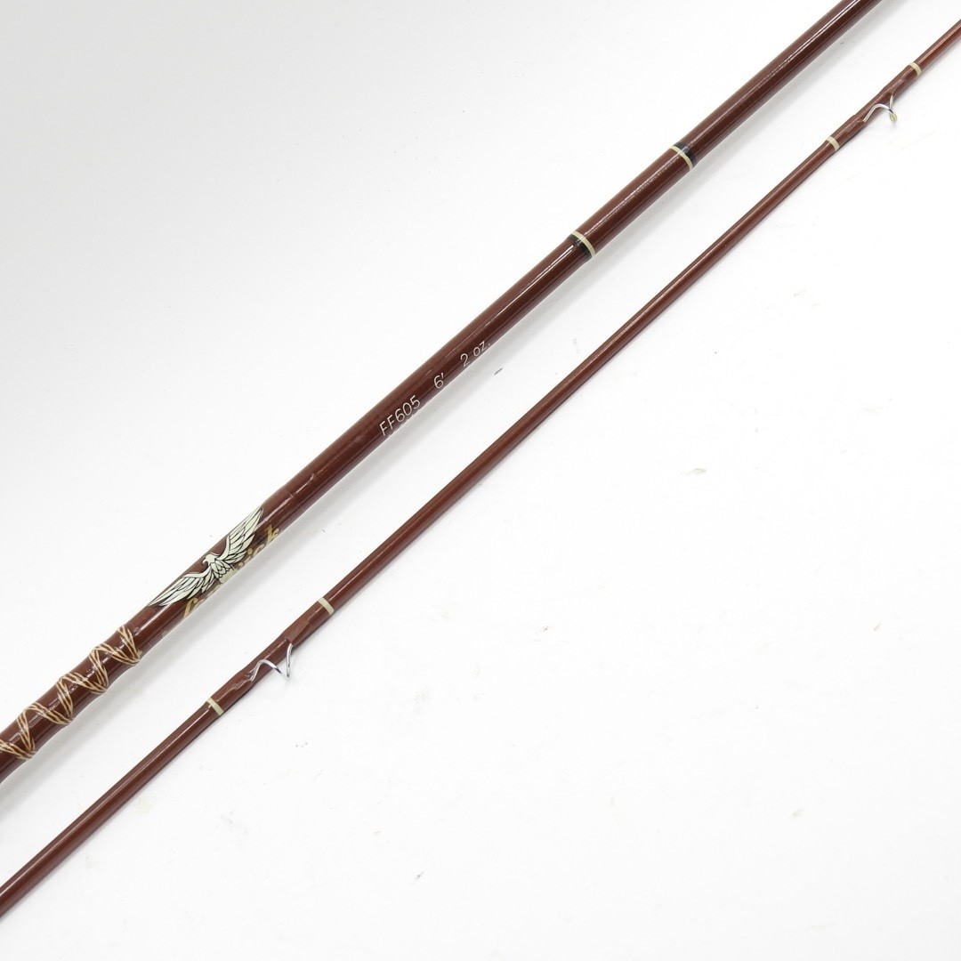 Fenwick FF605 Fiberglass Fly Rod. 6’ 5wt. W/ Tube & Sock. Made in USA.