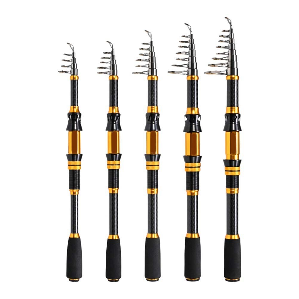 1 Piece Carbon Fiber Spinnings Fishing Rod with EVA Handle Short Section 240cm