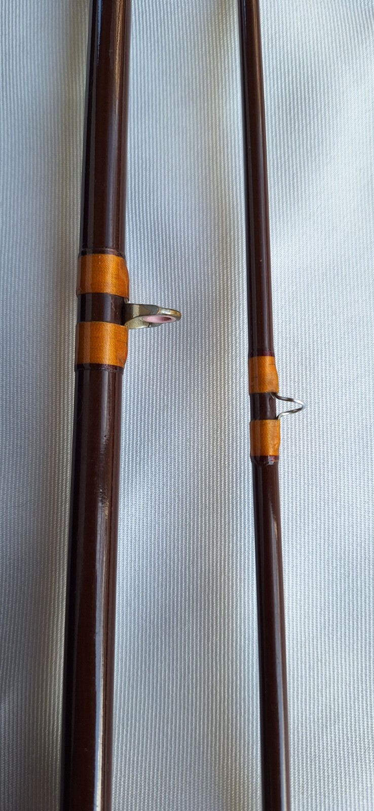 House of Hardy Jet 6wt 8ft. Fiberglass Fly rod with rod tube. Excellent Cond.