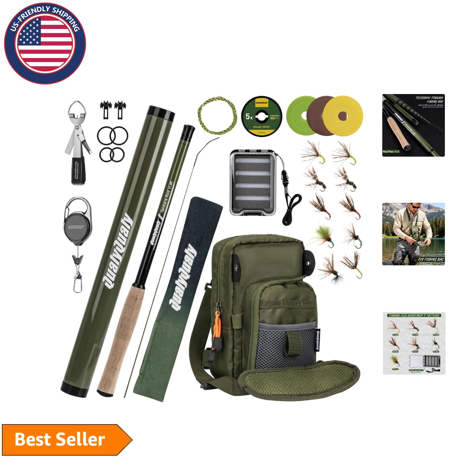 Versatile Tenkara Fly Rod Kit – Perfect for Beginners, 10.6ft & 11.6ft Options