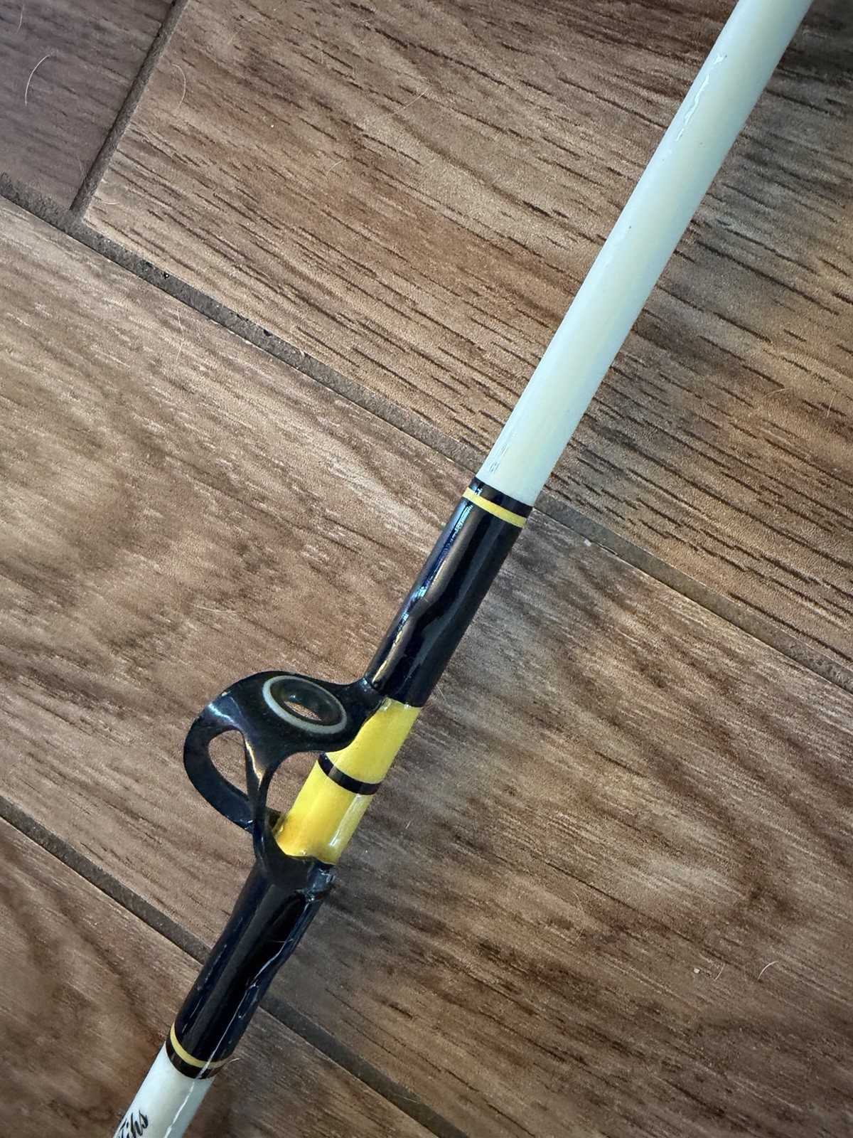 Vintage Custom Big Game Fishing Rod With Fuji Triple Foot Guides Penn Fenwick