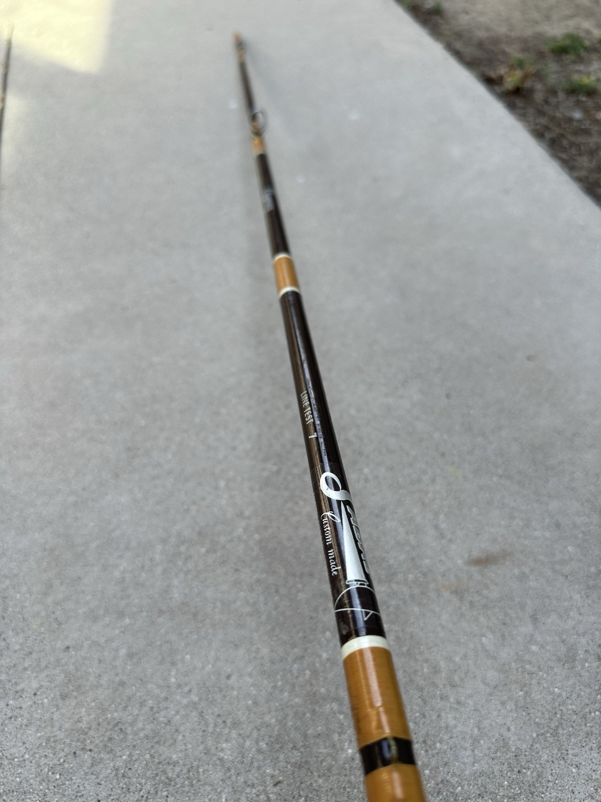 SABRE 8.5 ft 2-PIECE CUSTOM MADE F173 NYPOXY GLASS 7 Line Test Fly Fishing ROD