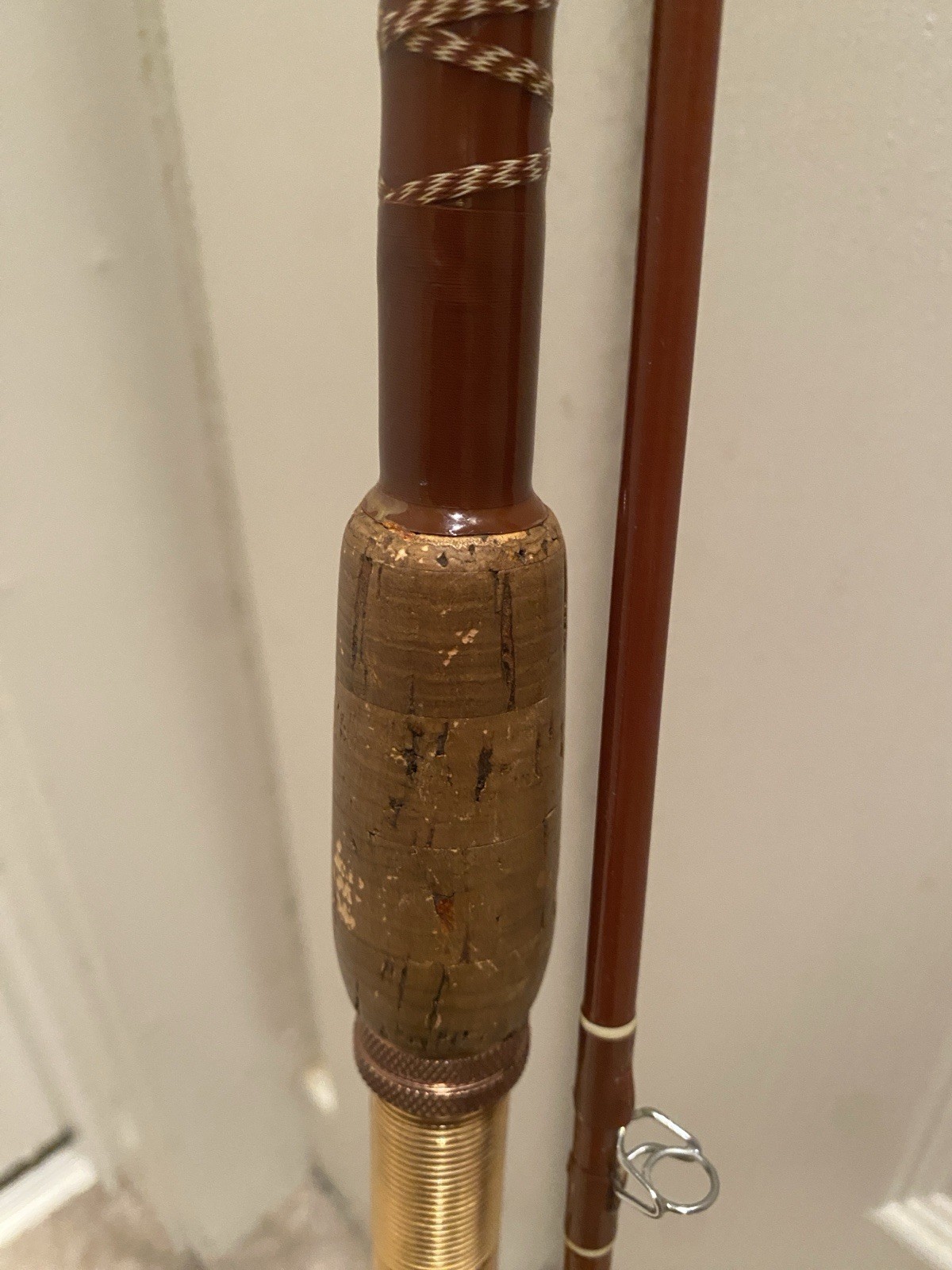 VINTAGE FENWICK FERALITE FS79 7’9″ TWO PC SPINNNG ROD W/ FENWICK ROD SOCK & TUBE