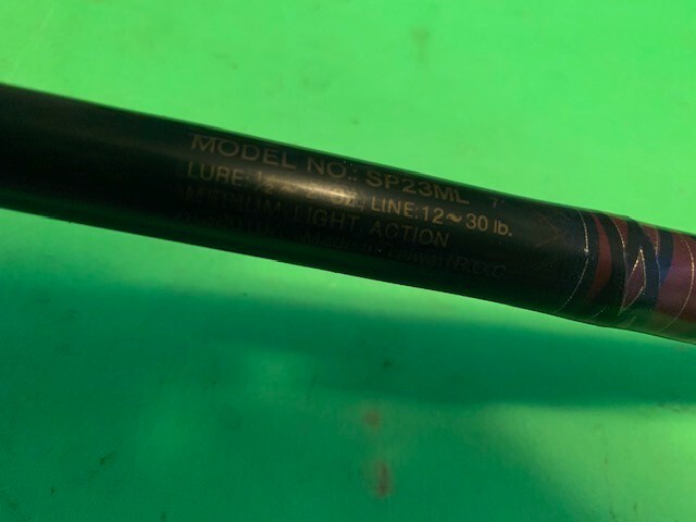 MATCHING PAIR OF 2 DAIWA SEALINE POWERLIFT 7 FOOT CONVENTIONAL FISHING RODS