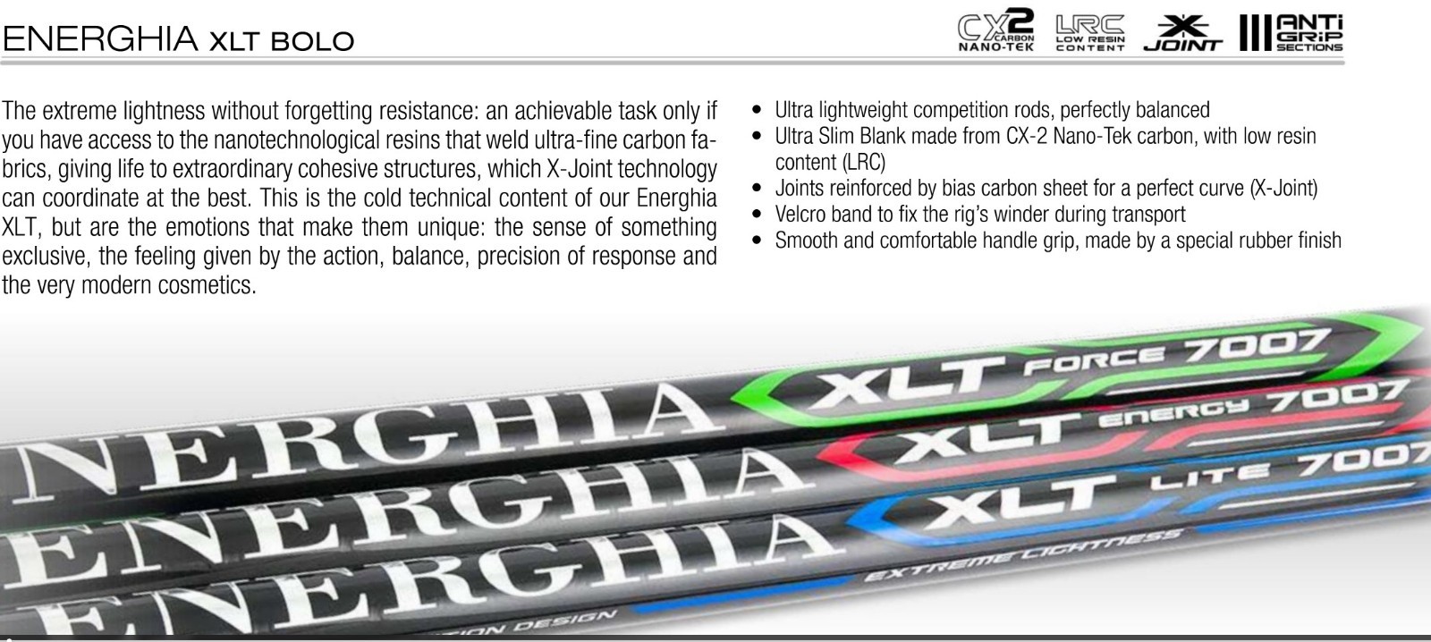 Trabucco highest quality Energhia XLT 6.0m bolognese rod plus guide set 190g wt