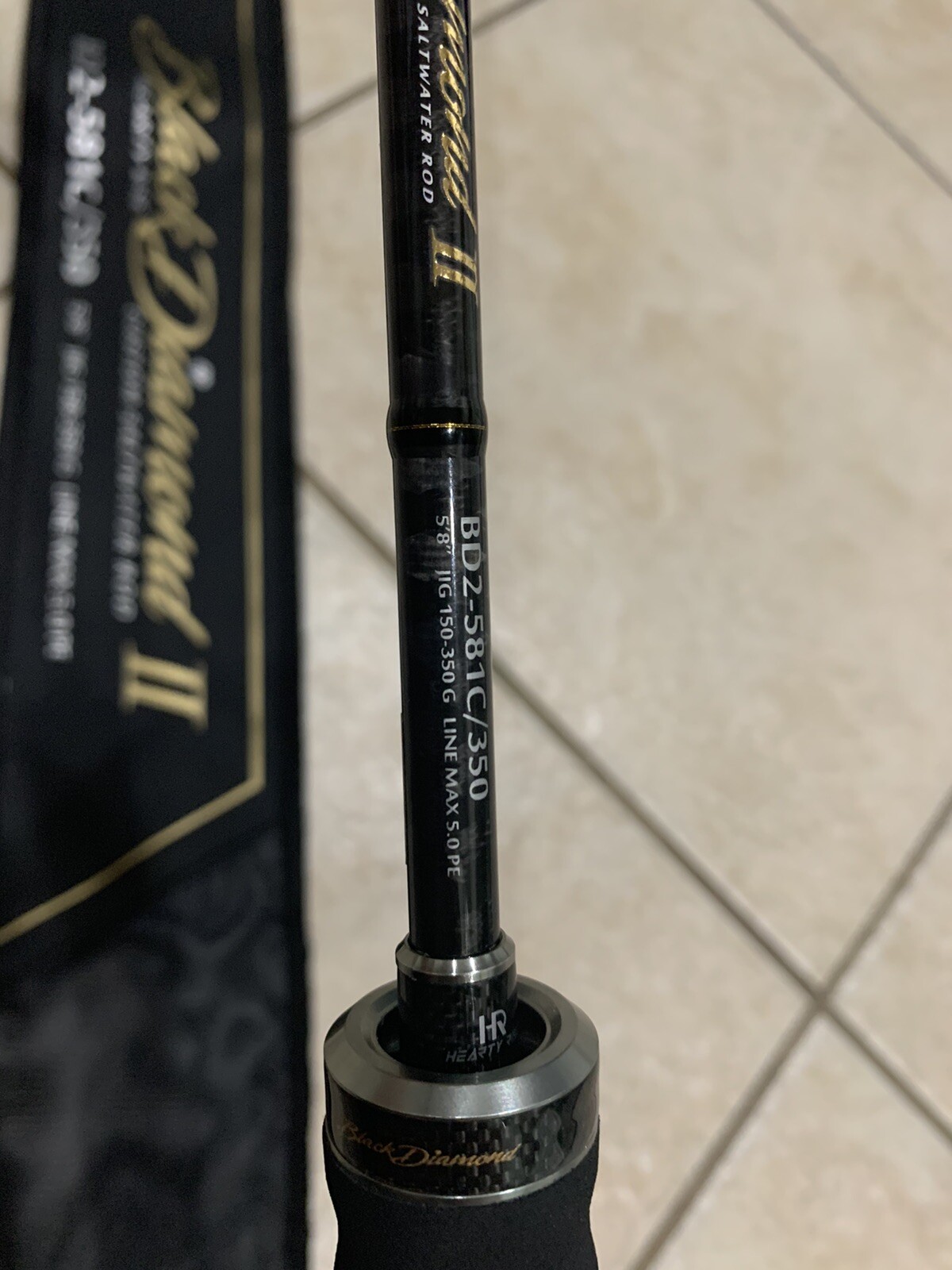 TOKAYO HEARTY RISE BLACK DIAMOND II JIGGING CONVENTIONAL ROD. 350gr.