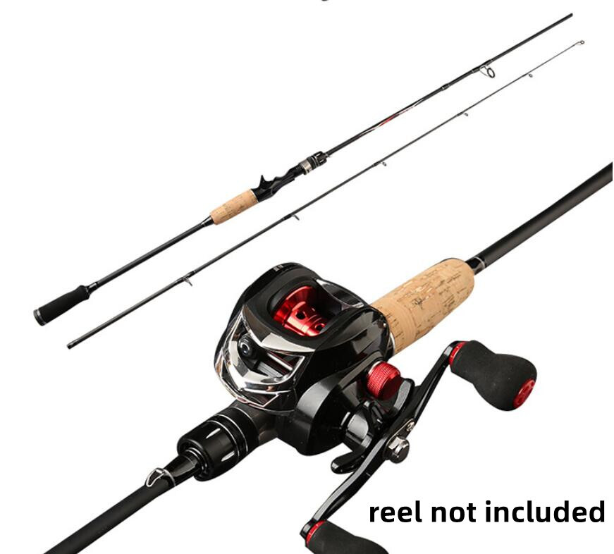 1.65M/1.8M Fishing Rod Carbon Fiber Spinning Casting Fishing Pole 2 Tip Fast Rod