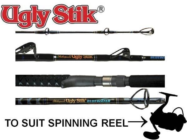 Shakespeare Ugly Stik Bluewater Spin Rod – 5’6″ 37kg 1pc- USBW-JSP561XXH