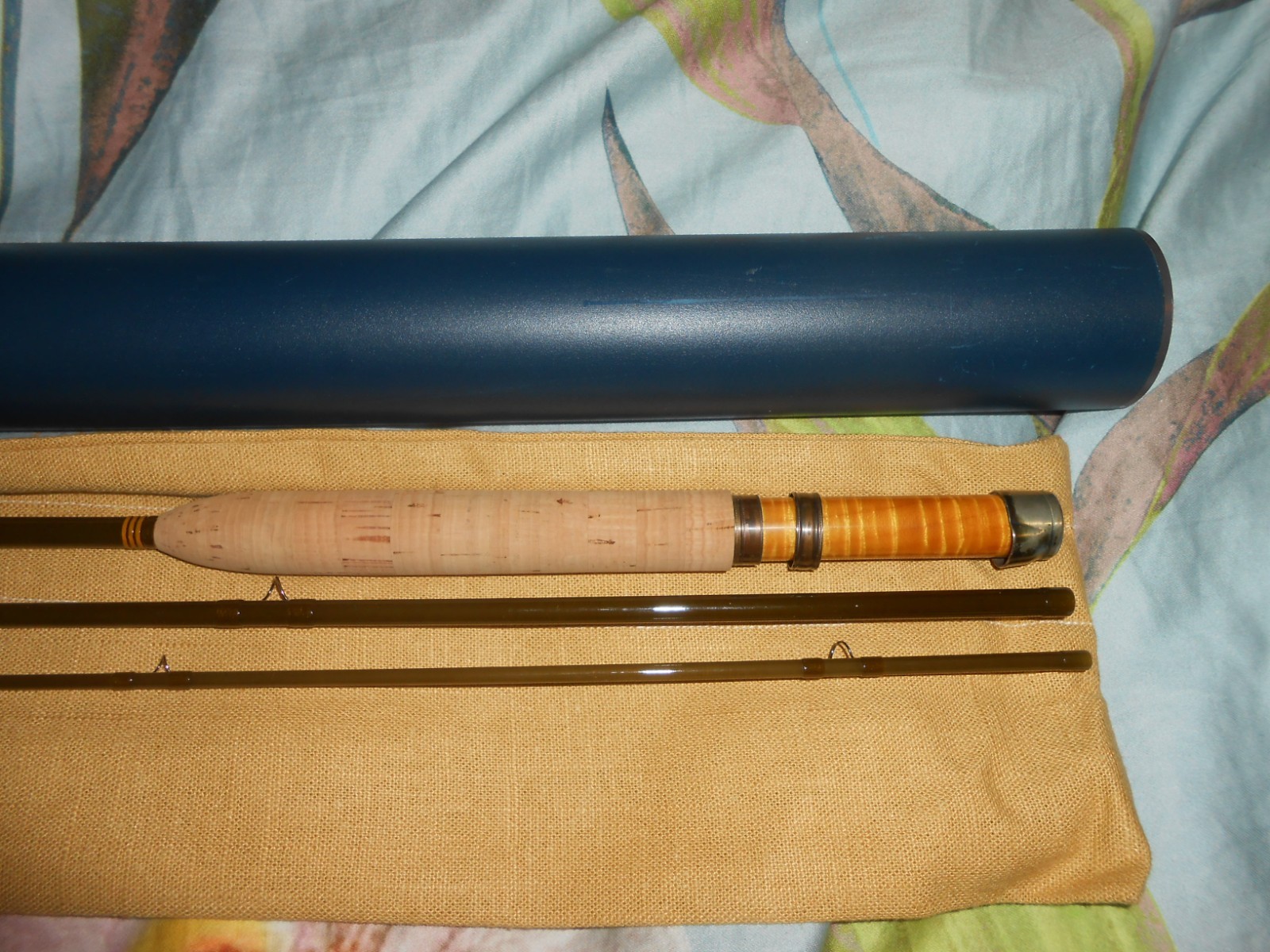Vladan Milenkovic Fiberglass Fly Rod, 7 1/2′, 3 weight , CTS Quartz, superb