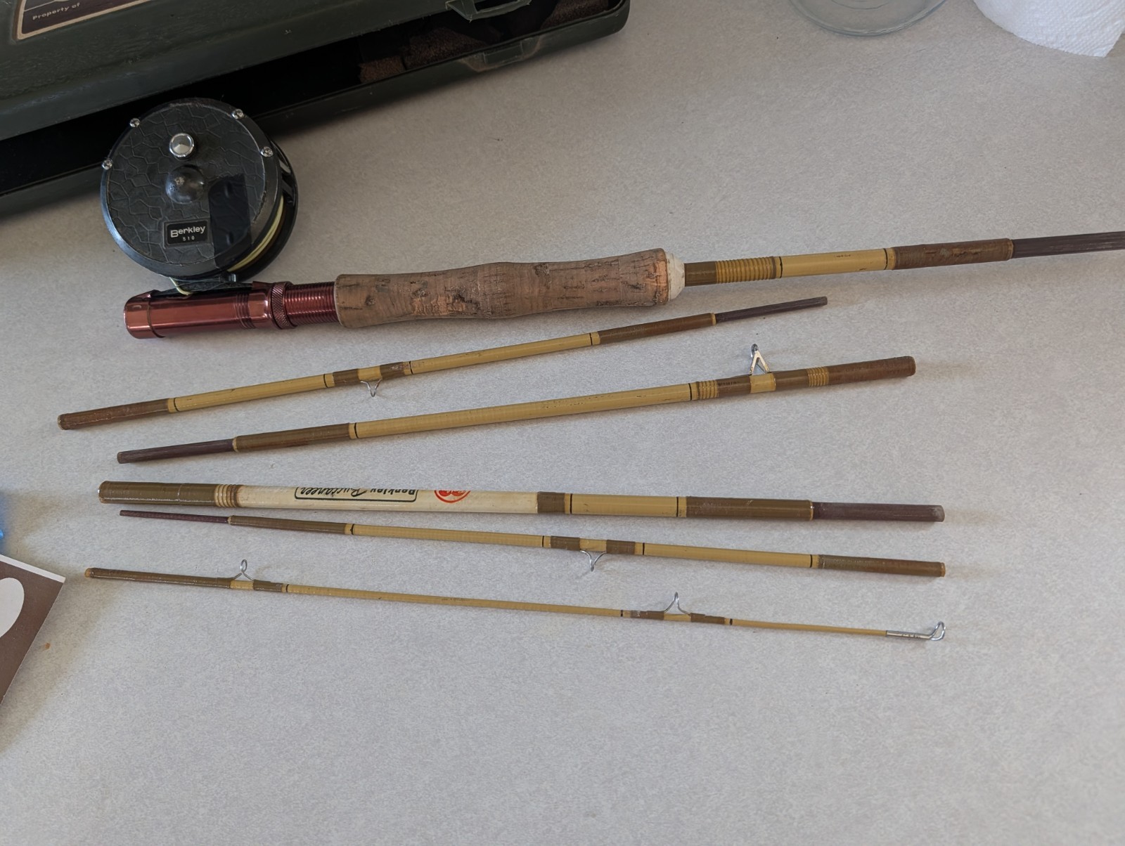 Vintage Berkley Buccaneer Fly Rod Travel Pack Fishing Rod & Reel. Model B6f-6’6″