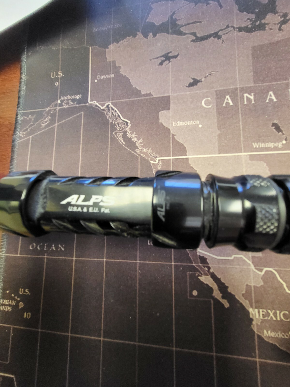 Custom Fishing Rod with Real Shark Skin Grips and Awesome Paint Job